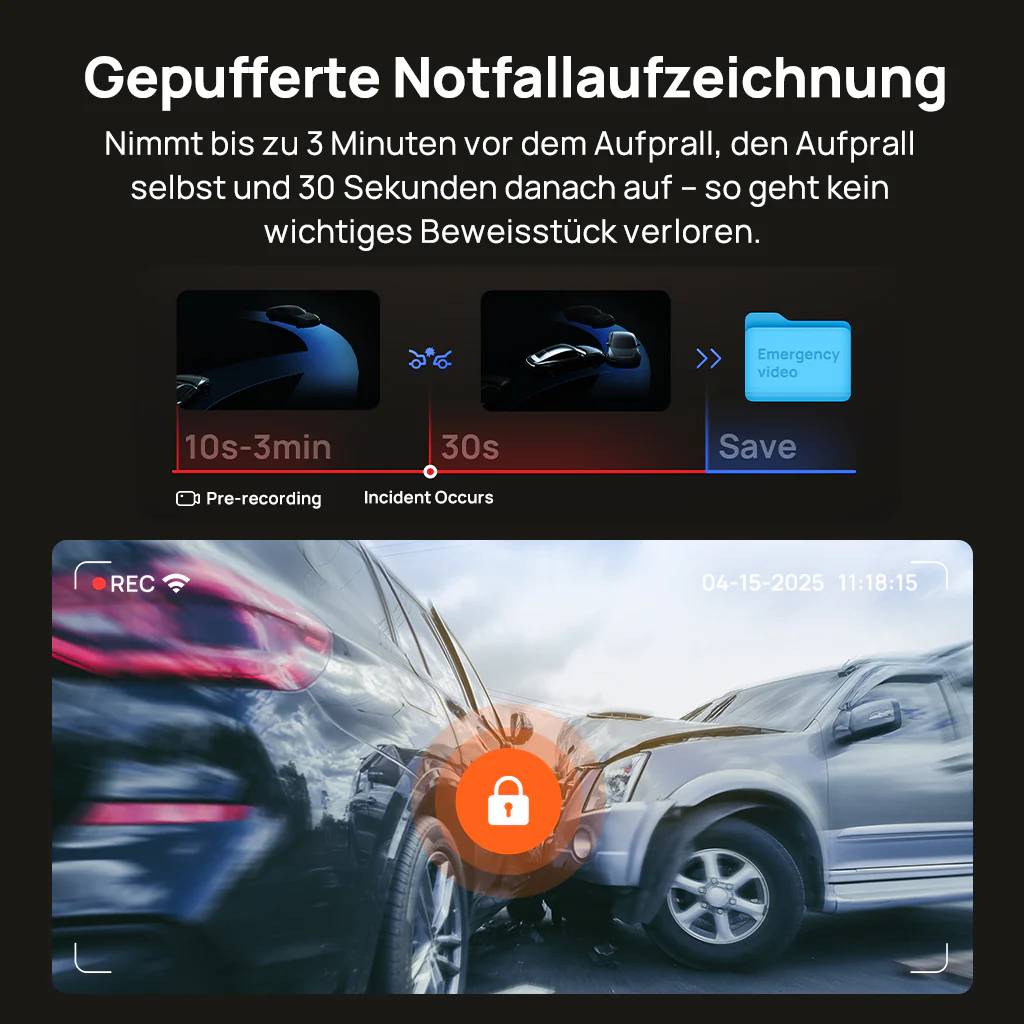 70mai Dash Cam 4K T800 3-Channel w/ Dual 4K, STARVIS 2 IMX678, HDR Night Vision, AI Detection, Emergency Record, 4G LTE & Supercapacitor - Image 7