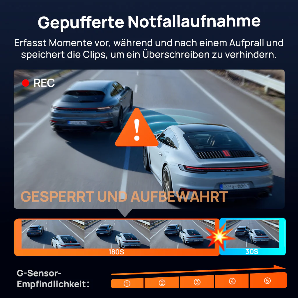 70mai Dash Cam 4K T800E, 3-Channel Front Interior Rear Car Camera, 4K HDR, Night Owl Vision, 24H Parking Surveillance & GPS - Image 11