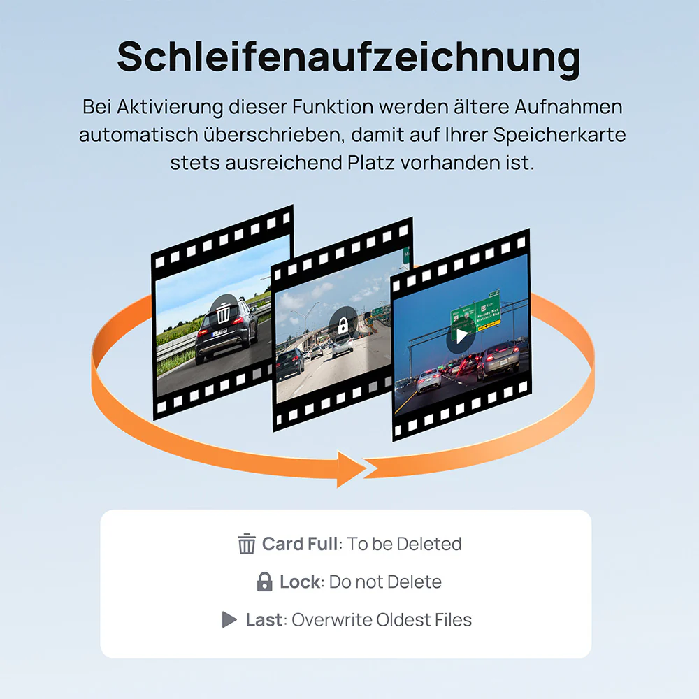 70mai Dash Cam A500S 2.7K HD with 2-Inch Screen & Dual-Channel Supported - Image 8