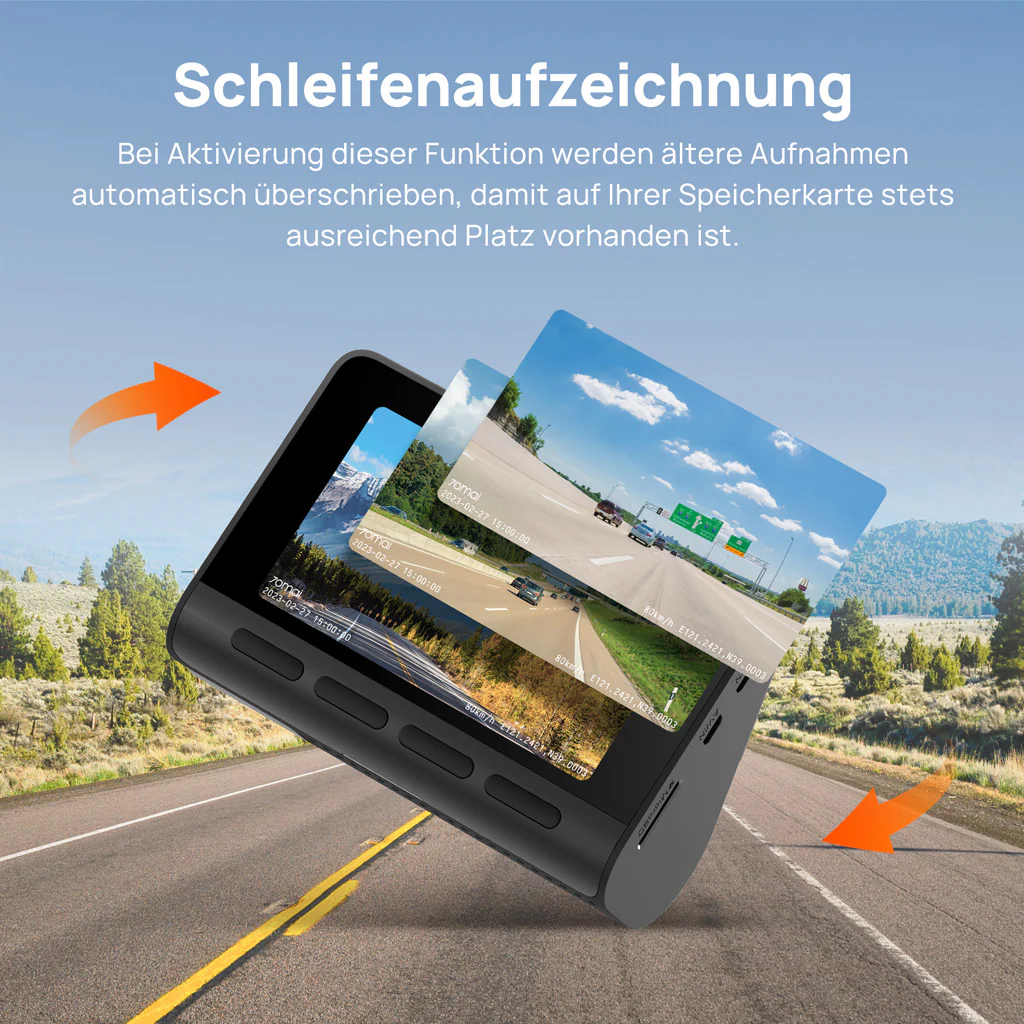 70mai Dash Cam A800S 4K UHD with 3-Inch IPS Screen & Dual-Channel Supported - Image 6