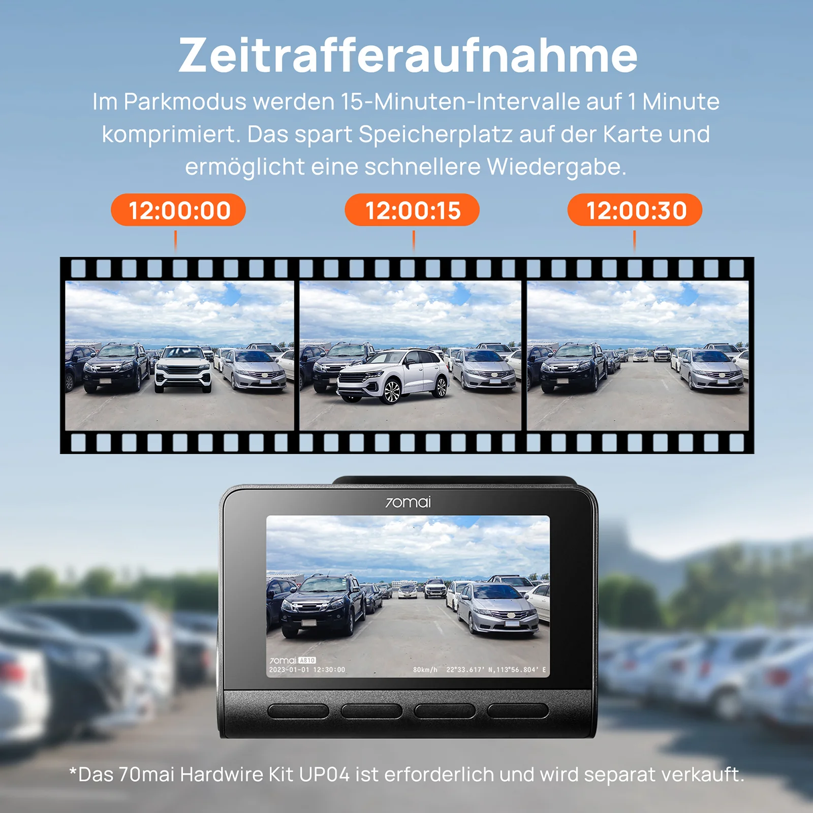 70mai Dash Cam 4K A810 with Sony STARVIS 2 IMX678, 4G LTE & Dual HDR Supported - Image 10