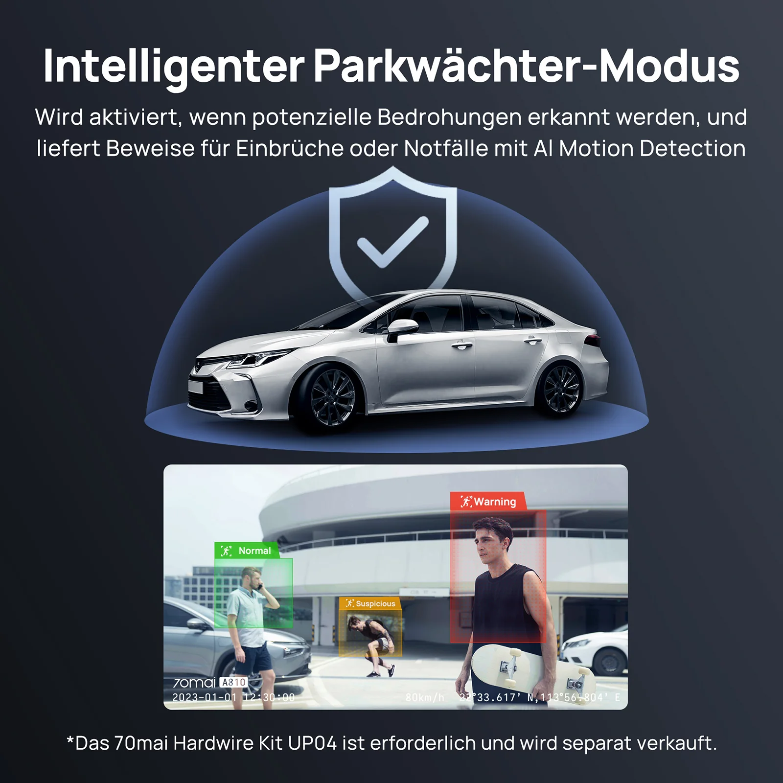 70mai Dash Cam 4K A810 with Sony STARVIS 2 IMX678, 4G LTE & Dual HDR Supported - Image 6