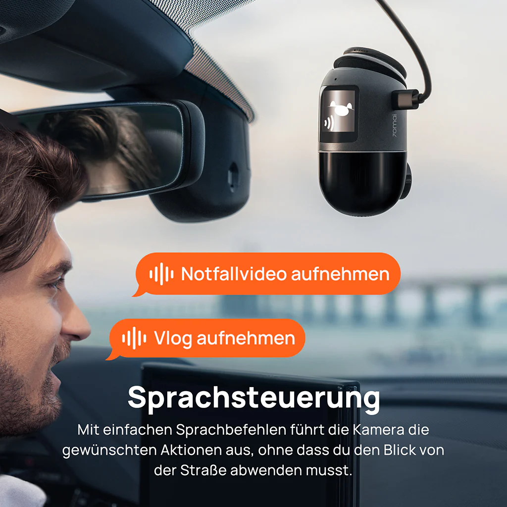 70mai Dash Cam Omni 360° Full View with Built-In eMMC, AI Detection & 4G LTE Supported - Image 8