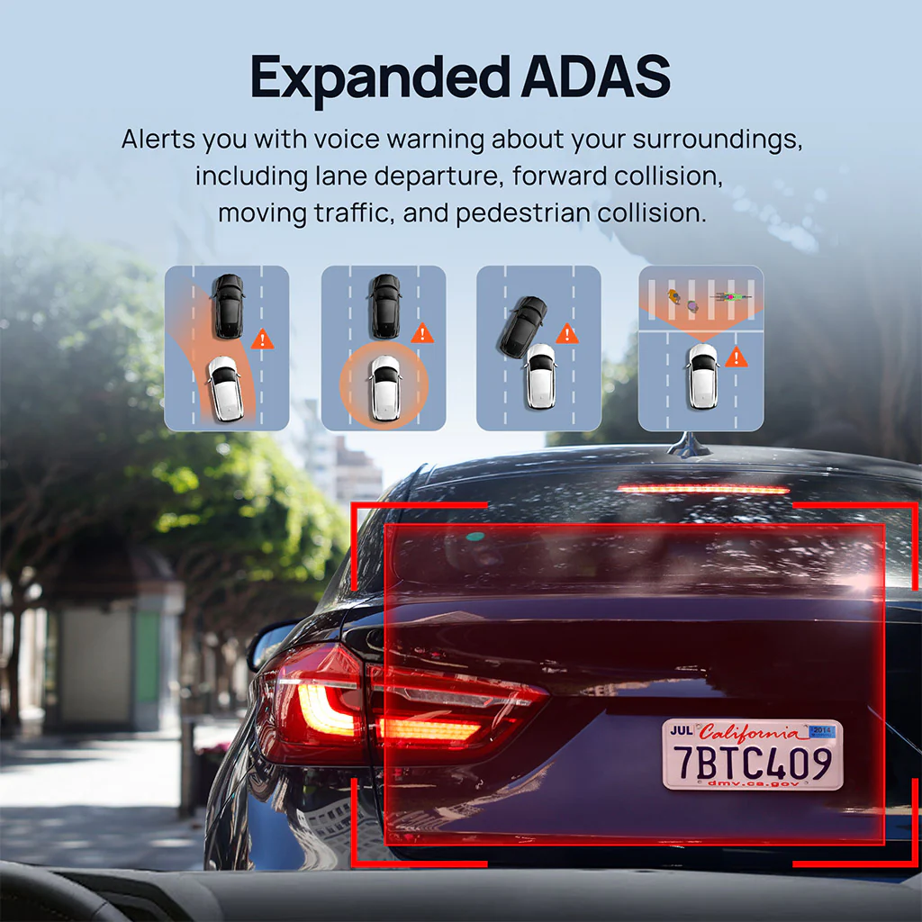 70mai Dash Cam M500 2.7K HD with Built-in eMMC, 170° FOV & HDR Recording - Image 11