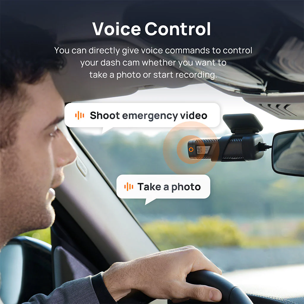 70mai Dash Cam M500 2.7K HD with Built-in eMMC, 170° FOV & HDR Recording - Image 7
