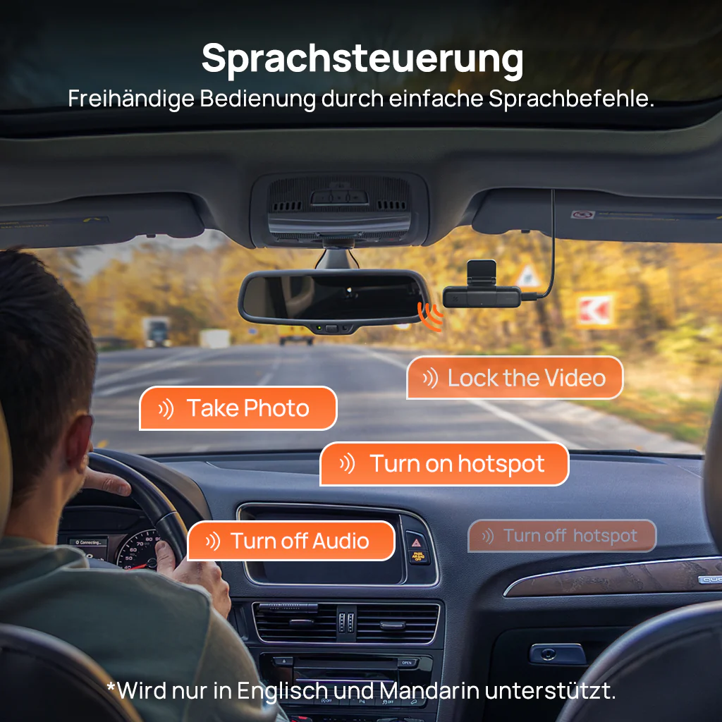 70mai Dash Cam 4K M800 with Built-In eMMC, Dual Sony STARVIS 2, HDR Recording, 4G LTE & Compact Design - Image 15