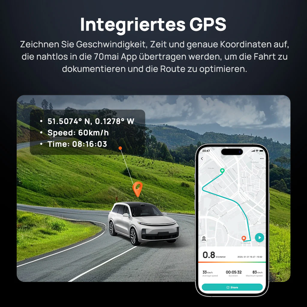70mai Dash Cam 4K Omni 360° Full View with Dual Sony STARVIS 2, AI 2.0 & 4G LTE Supported - Image 12