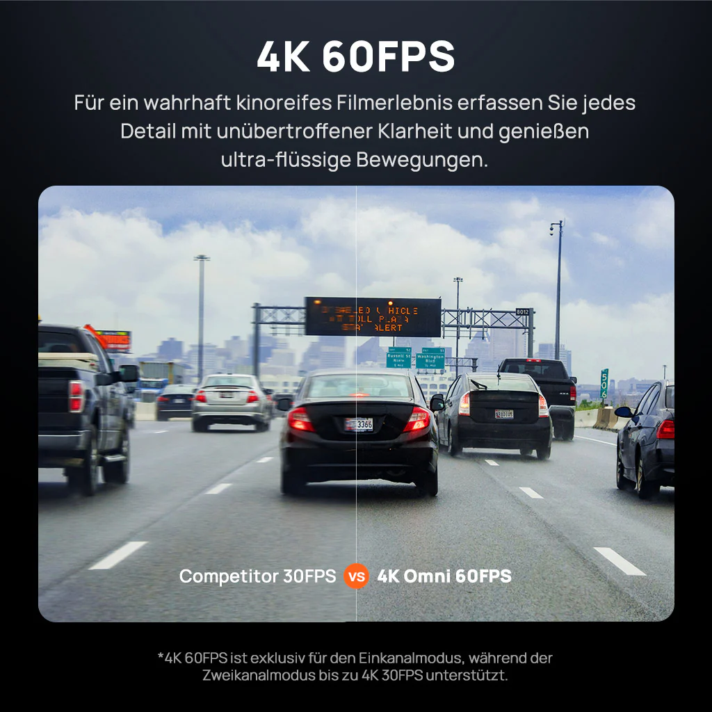 70mai Dash Cam 4K Omni 360° Full View with Dual Sony STARVIS 2, AI 2.0 & 4G LTE Supported - Image 4
