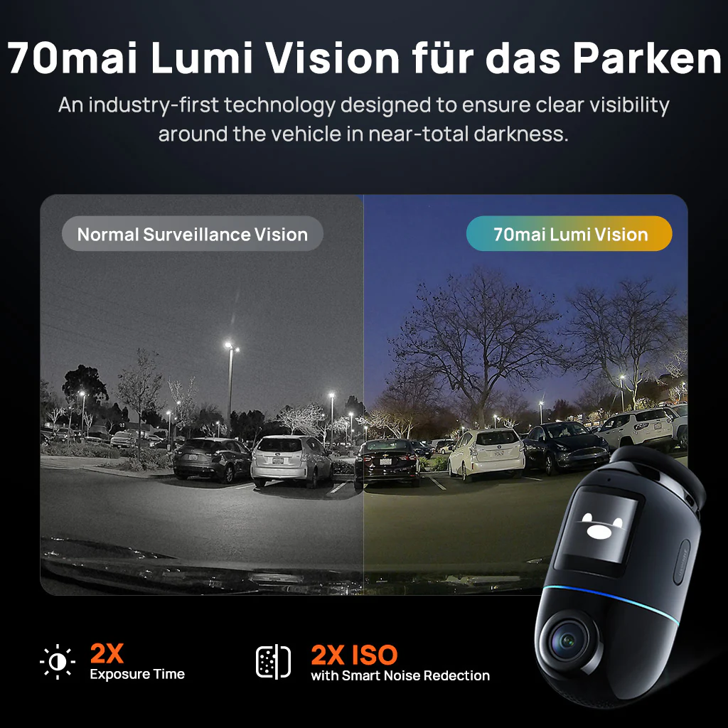 70mai Dash Cam 4K Omni 360° Full View with Dual Sony STARVIS 2, AI 2.0 & 4G LTE Supported - Image 7